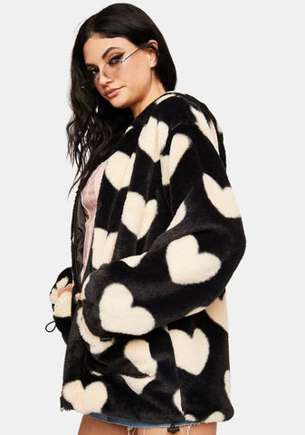 Wicked Cupid's Little Helper Fuzzy Jacket