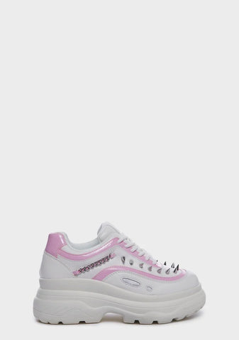 Pink Bane Of Exile Platform Sneakers