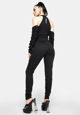 Ready For This Lace Up Jumpsuit
