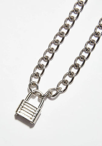 Locked Down Chain Necklace
