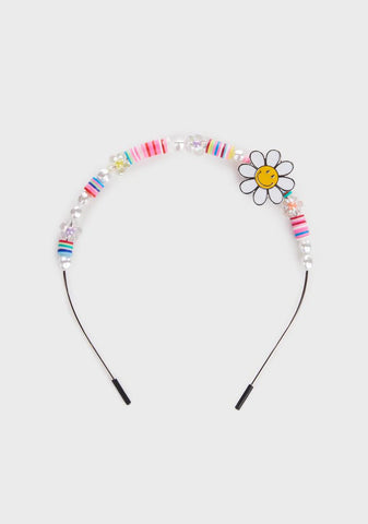 Peace Vibes Beaded Headband