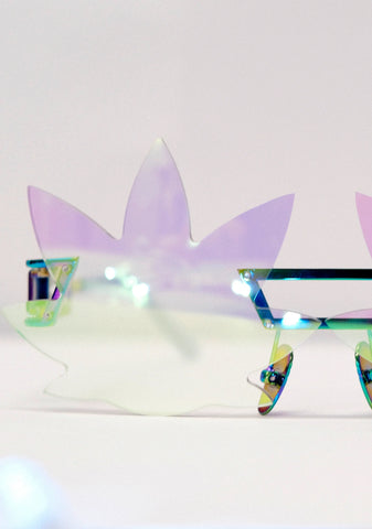 Hologram Leaf Speqz Sunglasses