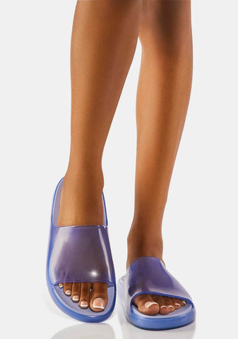 Blue Cloud Slide Sandals