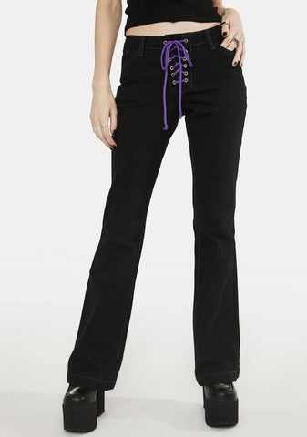 Wand Worthy Lace Up Pants