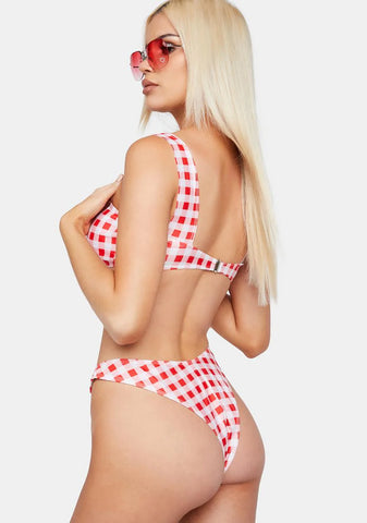Strawberry Hot Flirt Summer Bikini Set