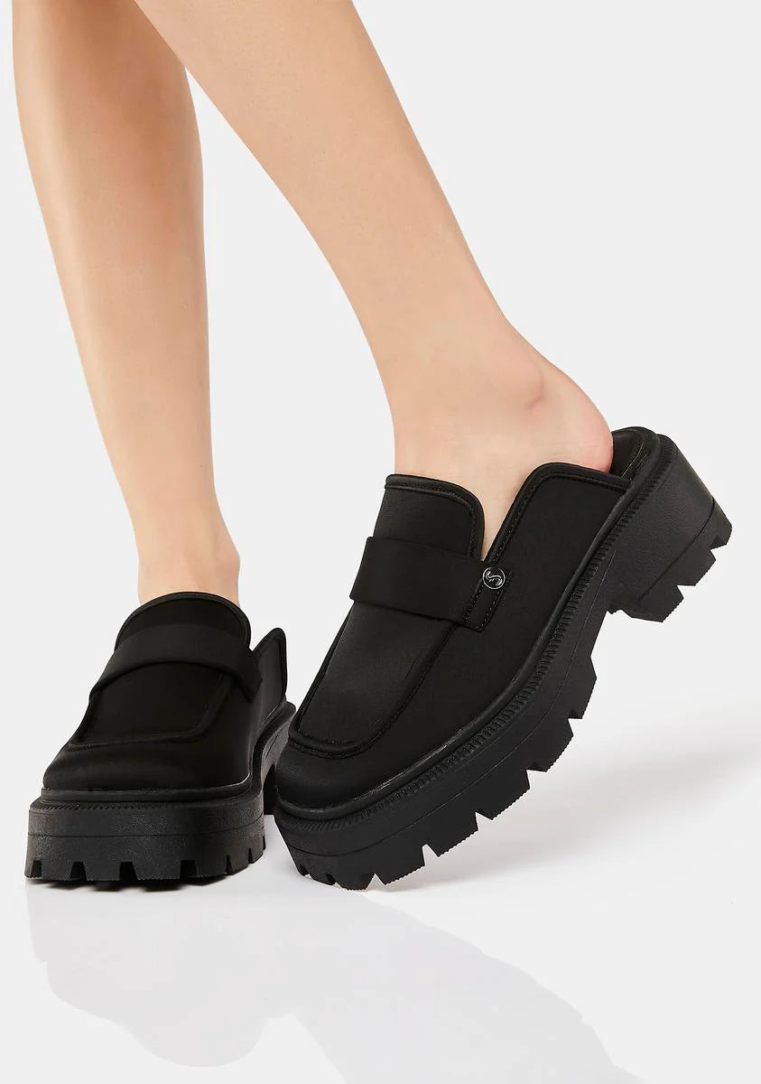 Black Mariah Backless Mule Slides