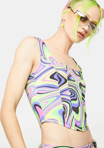 Wavy Baby Corset Top