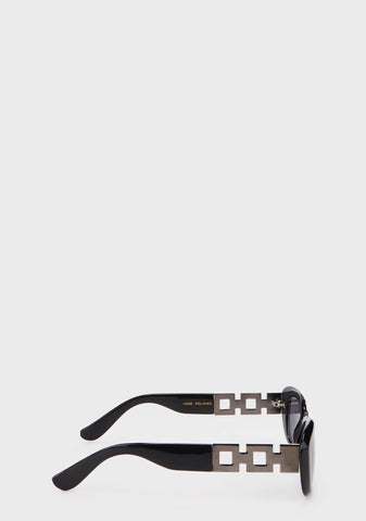 Harlow Cat Sunglasses - Black
