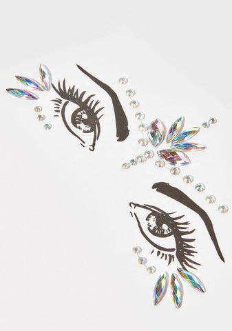 Star Craft Iridescent Crystal Face Gems