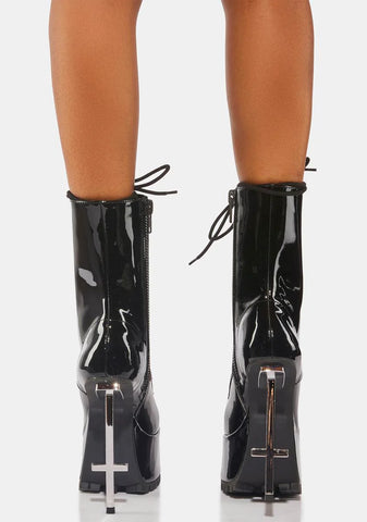 Under Oath Platform Cross Boots