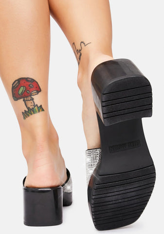 Harlin-R Rhinestone Banded Platform Sandals