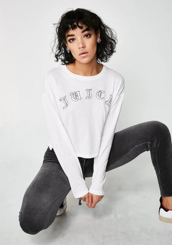 Juicy Wildstyle Cropped Long Sleeve Tee