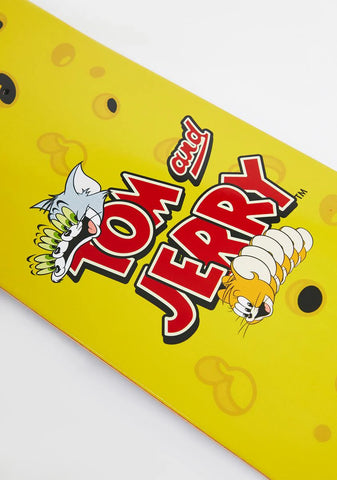 X Tom And Jerry Cheese Skate Deck