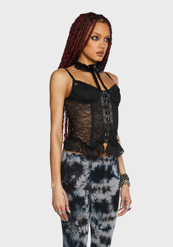 Before Dawn Lace Corset With Choker