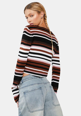Caught On Camera Striped Sweater