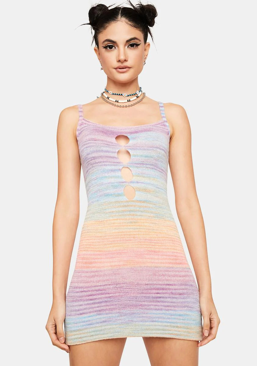 Perky Status Ombre Mini Dress