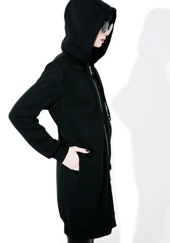 Emily Long Zip-Up Hoodie