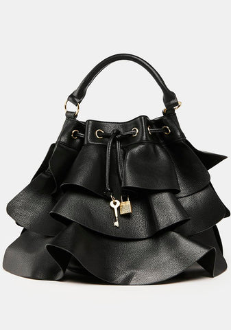 Ruffle Up Bucket Bag