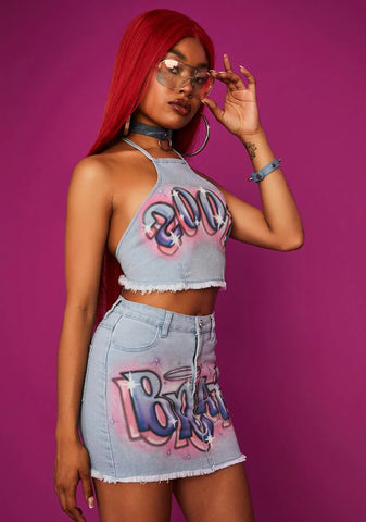 Strike A Pose Denim Set