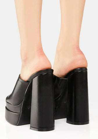 Shadow Float Away Platform Heels