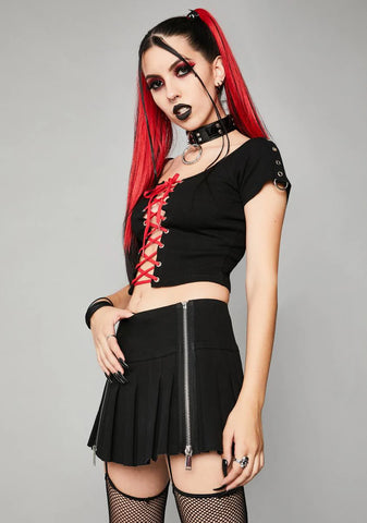 Worlds Apart Mini Skirt