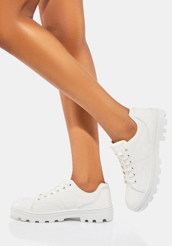 White Roadies 90s Bby Sneakers