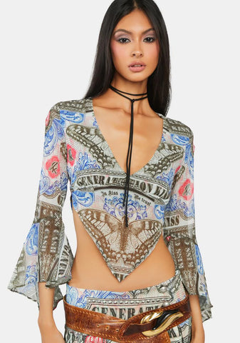 Billionaire Chiffon Top