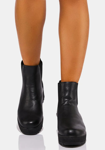 Set You Up Platform Chelsea Boots