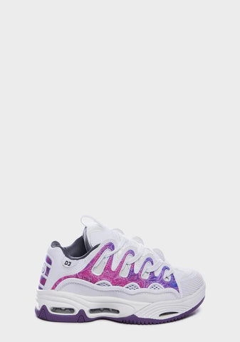 White Swirl D3 2001 Sneakers