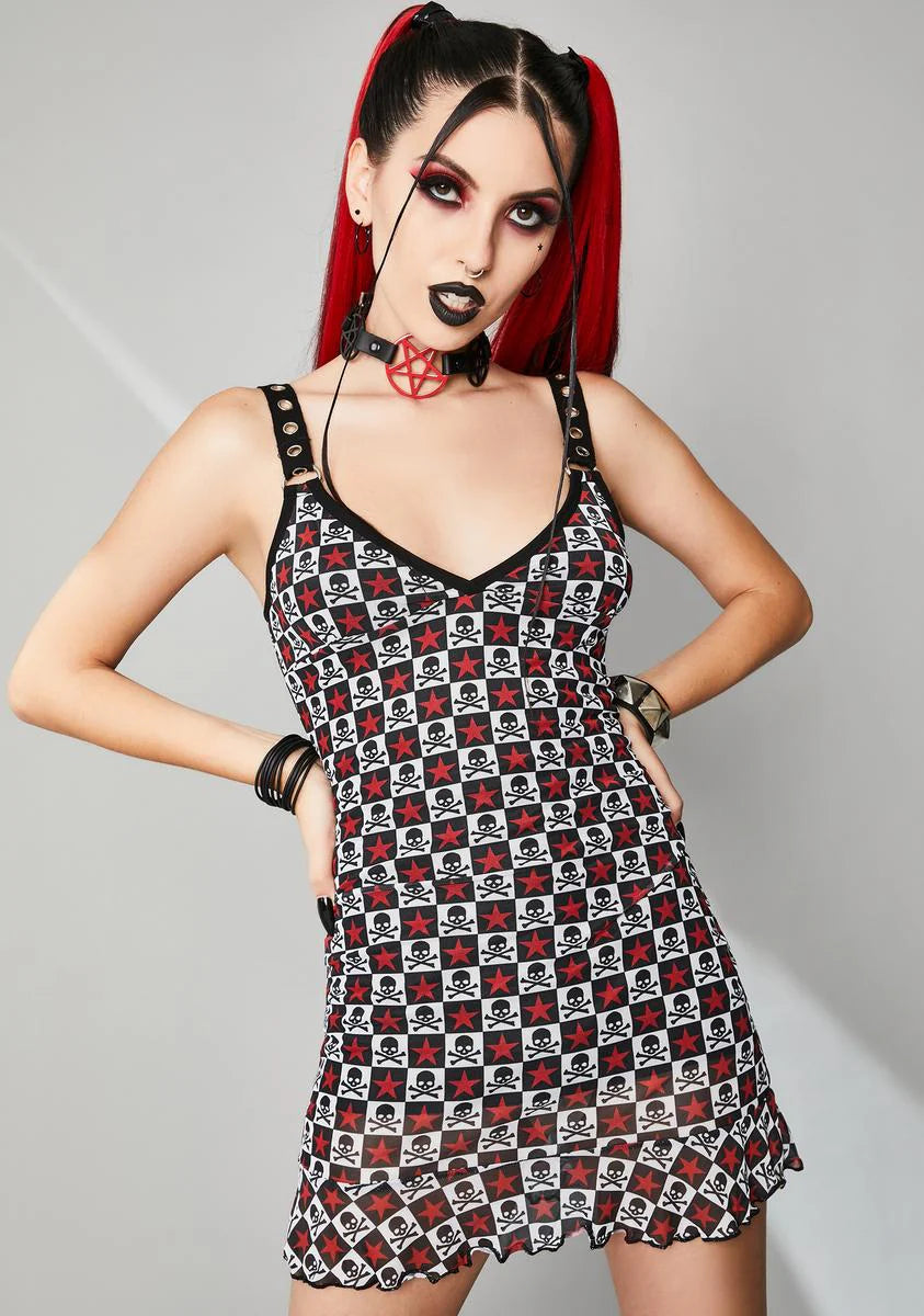 Antisocial Anthem Mesh Dress