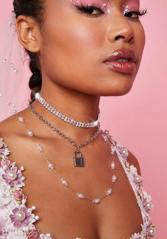 Lock Me Down Layered Choker