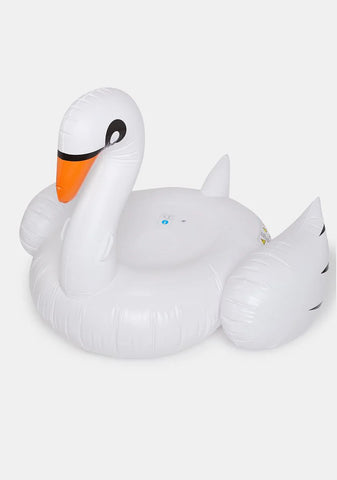 Luxe Ride-On Swan Pool Float