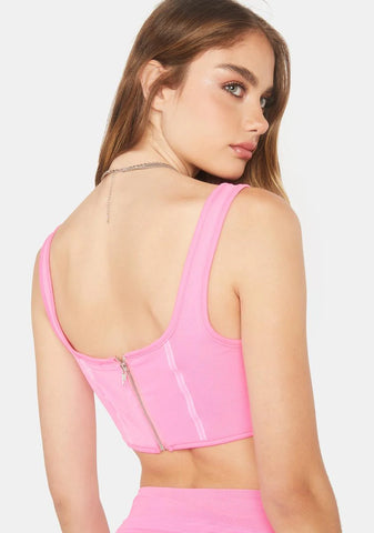 Pink Blair Corset Top