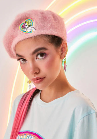 Rainbow Lover Fuzzy Beret