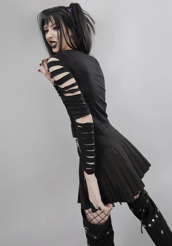 Mosh W Me Shredded Freak Top