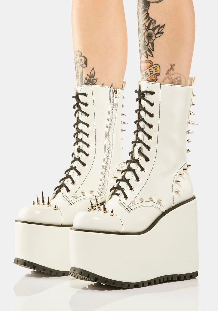 Radical Riot Spiked Platform Boots