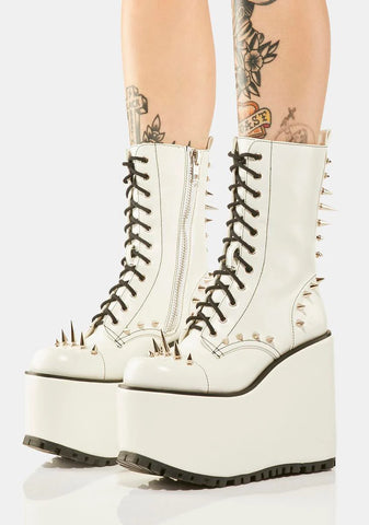 Radical Riot Spiked Platform Boots