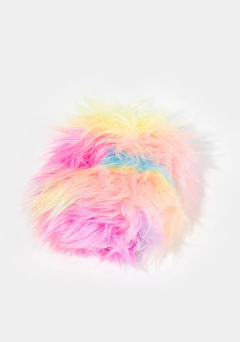 Little Monster Faux Fur Koozie