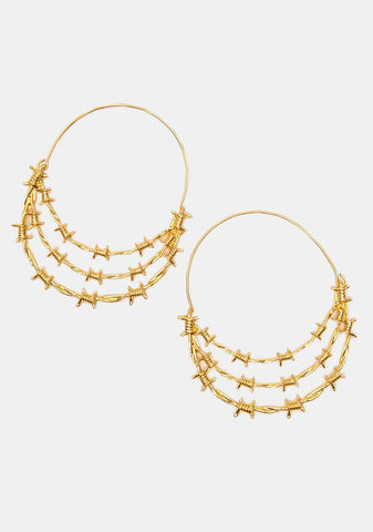 Love Can Be Deadly Hoop Earrings