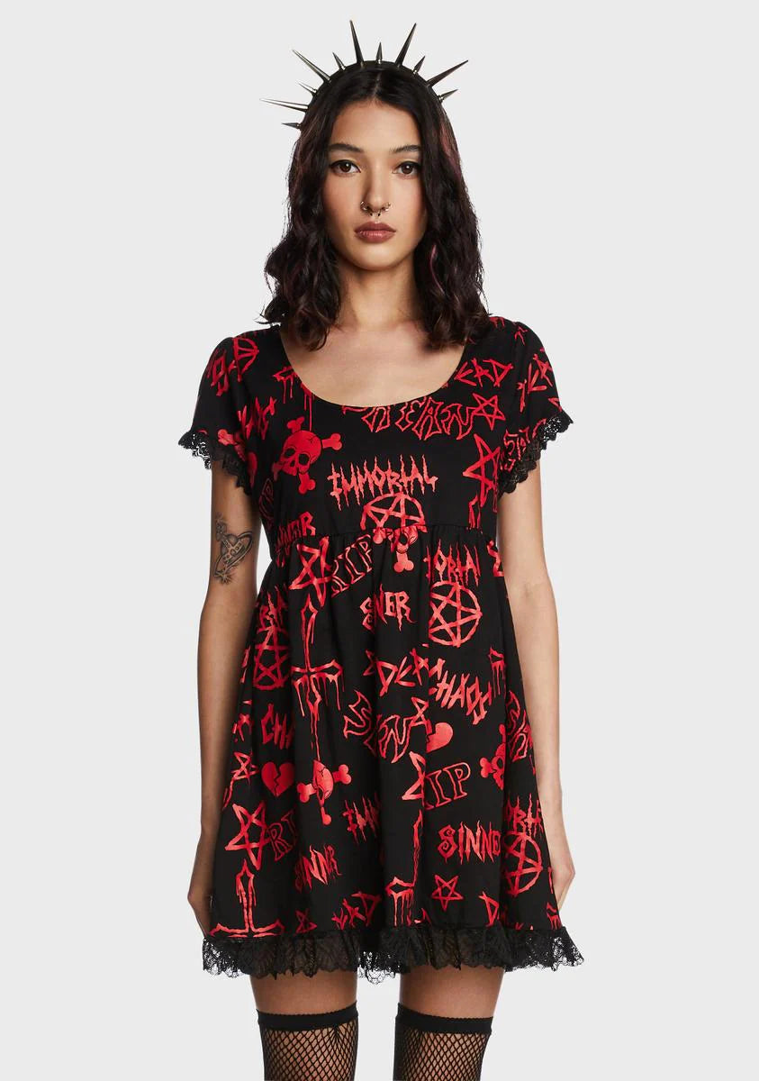 Coveted Haunting Babydoll Dress