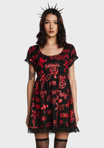 Coveted Haunting Babydoll Dress
