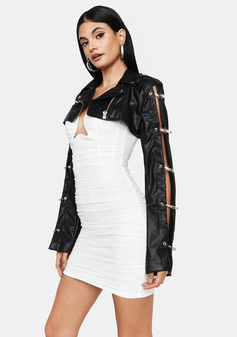 Onyx She's Dangerous Shrug Moto Jacket