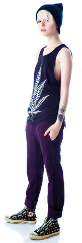 Weed Bone Tank Top - White