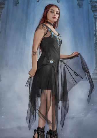 Love Potioned Sheer Embroidered Dress