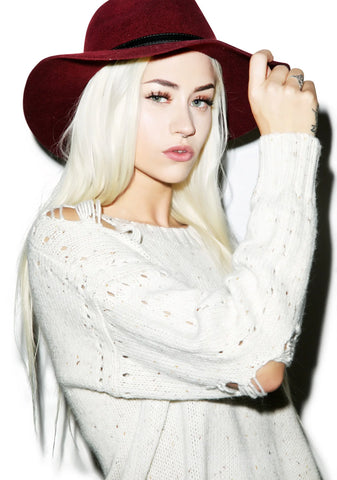 Dinner Party Sweater - White