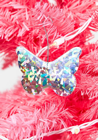 Vapor Waves 3-Pack Butterfly Ornaments