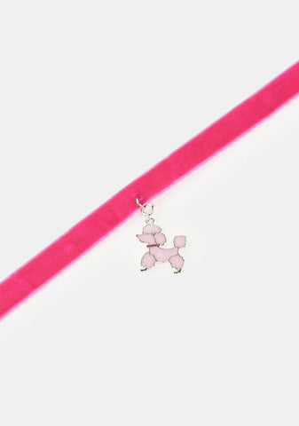 Boujie Pooch Velvet Choker