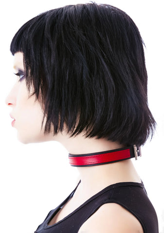 Strap Tease Leather Choker
