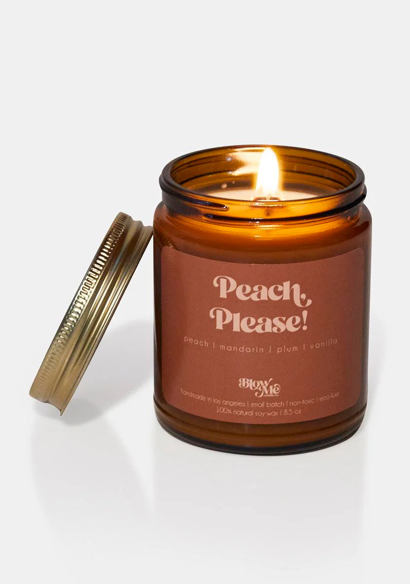 Peach, Please! Candle