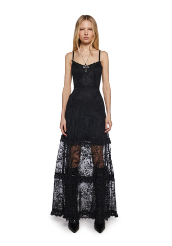 Temple Of Love Lace Maxi Dress